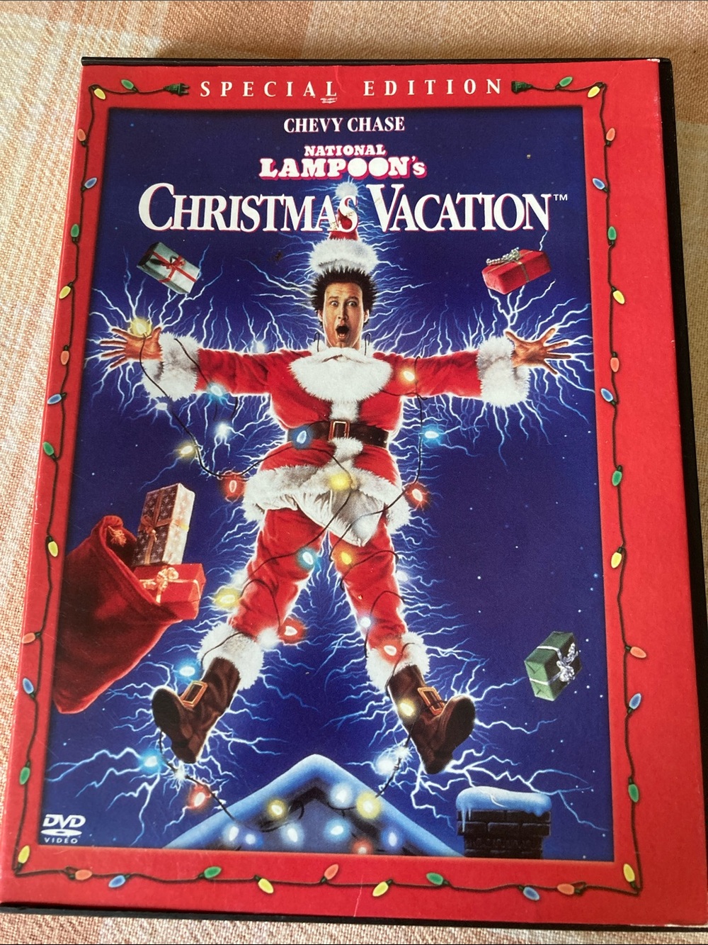 Warner Bros. Christmas Vacation DVD - Red & Blue Cover